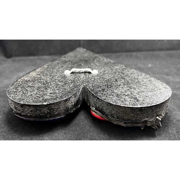 Mosaic wood heart 11” decor wall hanging handmade. *Pre-Owned* - Picture 5 of 10